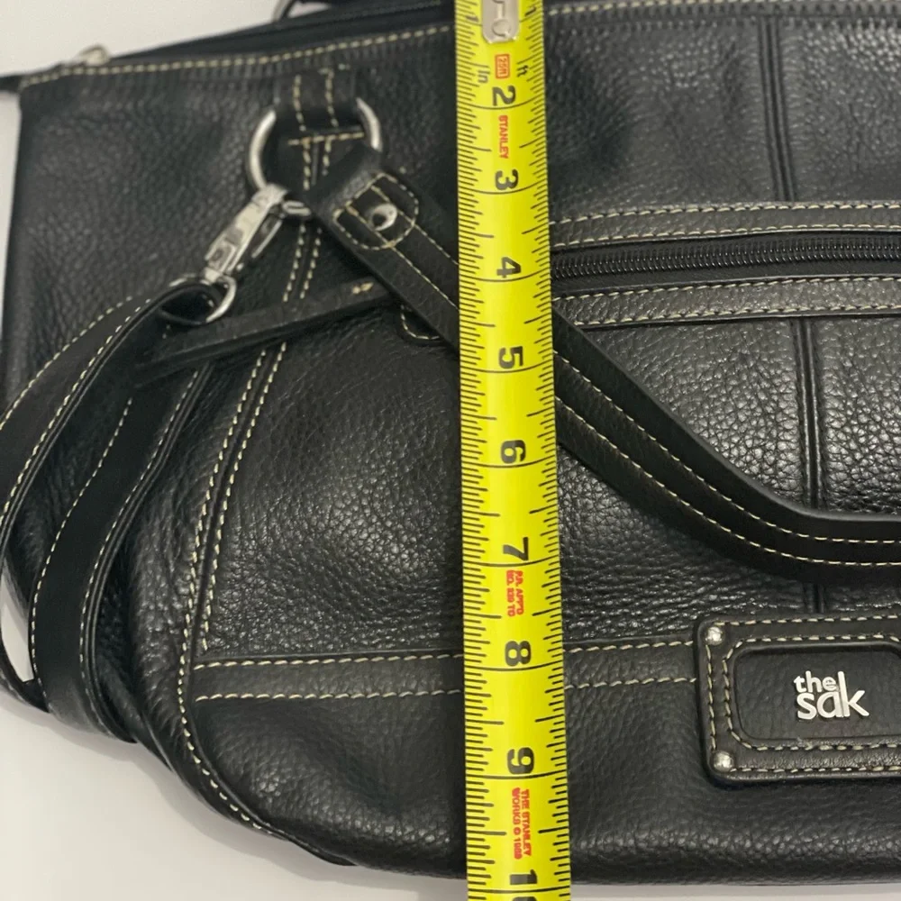 The SAK Black Leather Shoulder or Crossbody Bag - Picture 7 of 8